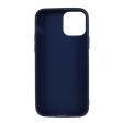 iPhone 12   12 Pro Minimalistisk Mat Fleksibelt Plastik Cover - Mørk Blå Discount