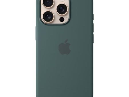 Original Apple iPhone 16 Pro Silikone Cover - MagSafe Kompatibel - Lake Green (MYYR3ZM A) Online