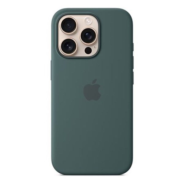 Original Apple iPhone 16 Pro Silikone Cover - MagSafe Kompatibel - Lake Green (MYYR3ZM A) Online