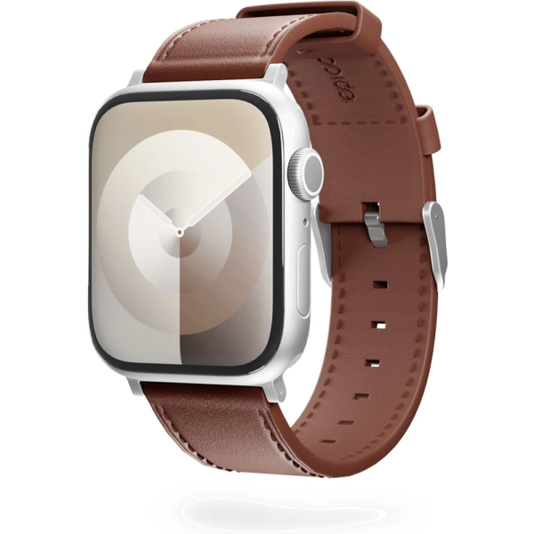 Epico Apple Watch (38 40 SE 41 42mm) Ægte Læder Rem - Brun on Sale