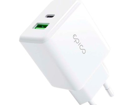 Epico Pro 2.0 Vægoplader PD 38W m. USB-C & USB-A - Hvid Supply