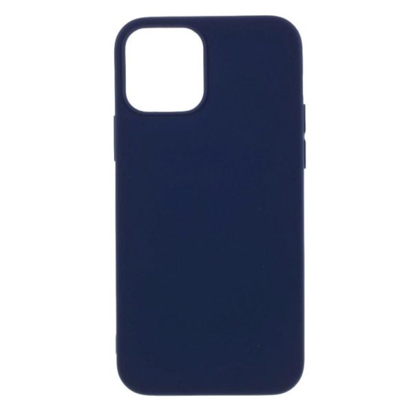 iPhone 12   12 Pro Minimalistisk Mat Fleksibelt Plastik Cover - Mørk Blå Discount