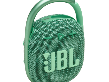 JBL Clip 4 Eco Trådløs Bluetooth Højtaler m. Karabinhage - Grøn For Cheap