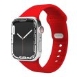 Apple Watch (42 44 SE 45 46 49mm) Vonmählen Classic Band 2 Genanvendt Silikone Rem - Rød For Discount