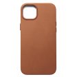 Mujjo iPhone 14 Plus Leather Case - MagSafe Kompatibel - Brun For Cheap