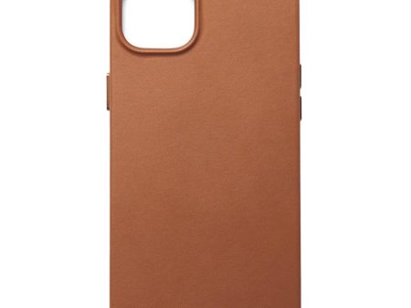 Mujjo iPhone 14 Plus Leather Case - MagSafe Kompatibel - Brun For Cheap