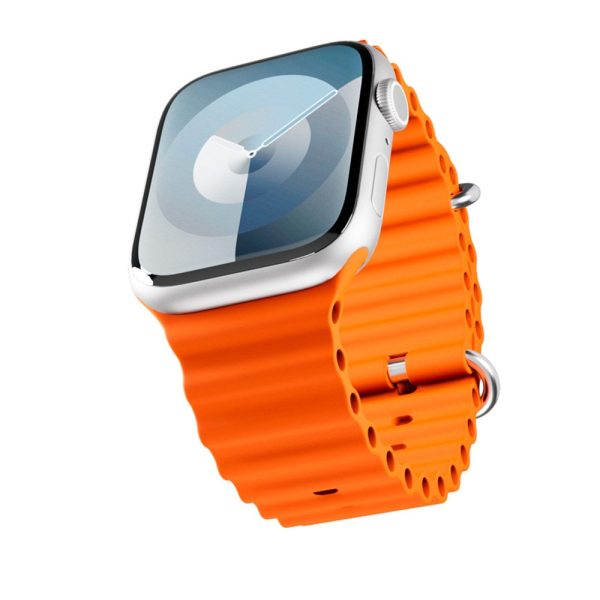 Apple Watch (38 40 SE 41 42mm) Epico Ocean Silikone Rem - Orange Supply