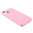 iPhone 13 Mini Fleksibel TPU Plast Bagside Cover - Lyserød Online now