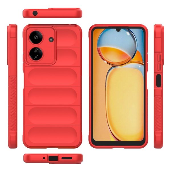 EIDERWOOD Xiaomi Poco C65   Redmi 13C (4G) Fleksibelt Plastik Cover - Rød Cheap