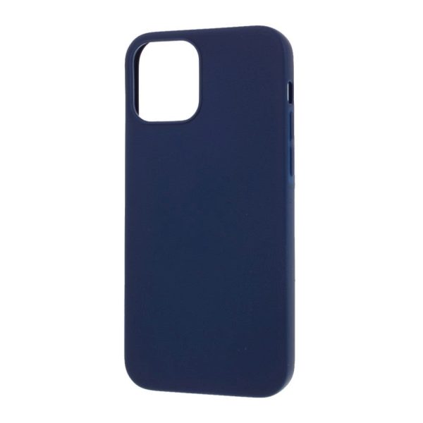 iPhone 12   12 Pro Minimalistisk Mat Fleksibelt Plastik Cover - Mørk Blå Discount