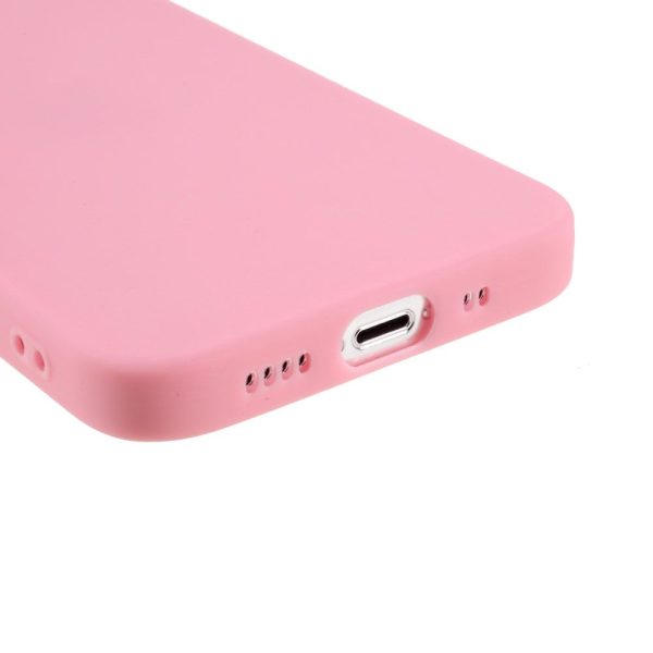 iPhone 13 Mini Fleksibel TPU Plast Bagside Cover - Lyserød Online now