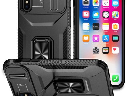 EIDERWOOD iPhone X   XS Håndværker Cover m. Magnetisk Kickstand & Cam Slider - Sort Online