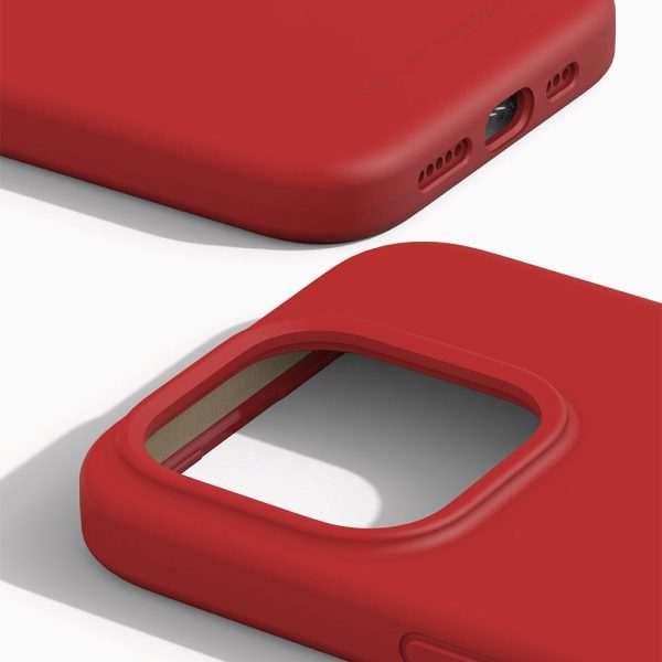 iDeal Of Sweden iPhone 15 Pro Silicone Case - Red Online now