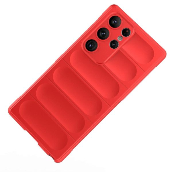 Samsung Galaxy S23 Ultra Fleksibelt Plastik Cover - Rød Hot on Sale