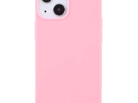 iPhone 13 Mini Fleksibel TPU Plast Bagside Cover - Lyserød Online now