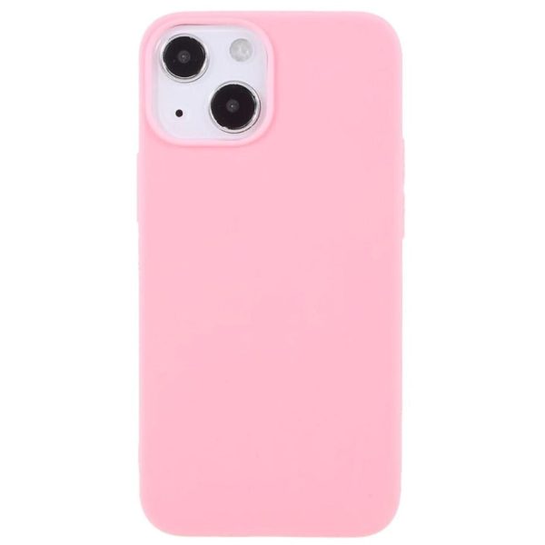 iPhone 13 Mini Fleksibel TPU Plast Bagside Cover - Lyserød Online now