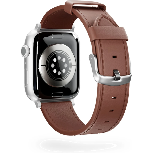 Epico Apple Watch (38 40 SE 41 42mm) Ægte Læder Rem - Brun on Sale