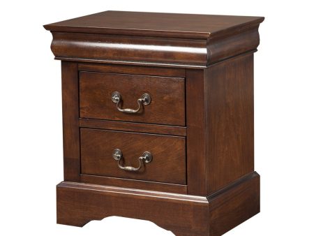 Solid Wood Cappuccino 2 Drawer Nightstand Online