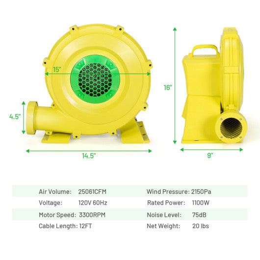 1100W Air Blower Inflatable Blower for Inflatable Bounce House Sale