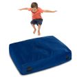 47 x 35.5 Inch Crash Pad Sensory Mat with Foam Blocks and Washable Cover-Blue Fashion