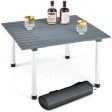 Folding Outdoor Camping Table with Carrying Bag for Picnics and Party-Gray Online now