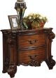 30  Chestnut Two Drawers Solid Wood Nightstand on Sale