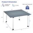 Folding Outdoor Camping Table with Carrying Bag for Picnics and Party-Gray Online now