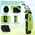 Junior Complete Golf Club Set with Stand Bag Rain Hood-Green Online now