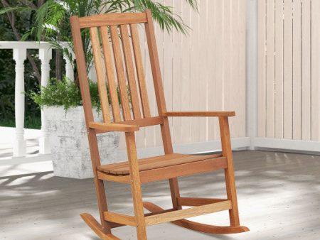 Patio Rocking Chair Ergonomic High-Back Outdoor Rocker with Smooth Rocking Base Supply