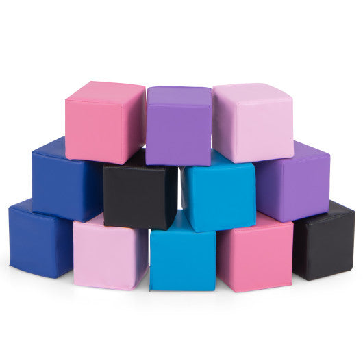 12 Pieces Soft Foam Building Blocks Climbing Foam Cubes Set for Kids Supply