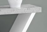 36  Gray and White Abstract Console Table With Shelves Hot on Sale