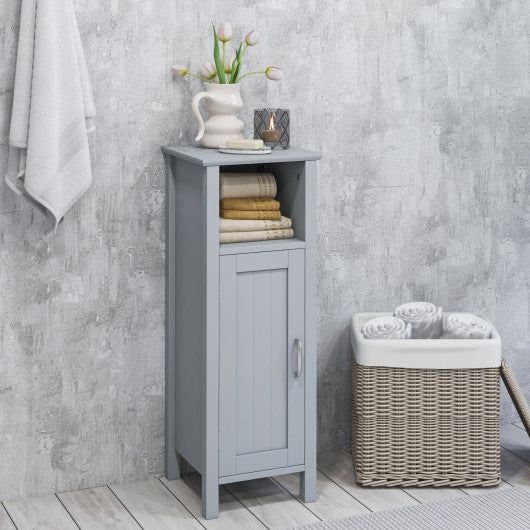 Bathroom Storage Organizer with 2-Tier Cabinet-Gray Hot on Sale