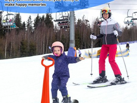 1-Rider Snow Scooter with Grip Handle-Red Online