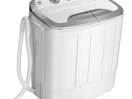 8 lbs Portable Mini Twin Tub Spinner Semi-Automatic Washing Machine For Discount