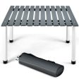 Folding Outdoor Camping Table with Carrying Bag for Picnics and Party-Gray Online now