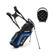 Lightweight Golf Stand Bag with 14 Way Top Dividers and 6 Pockets-Blue Discount