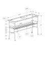 42  Clear And Silver Glass Console Table With Storage Fashion