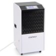 250 Pints Commercial Dehumidifier with Drain Hose Large Spaces up to 8500 Sq.Ft-White Sale