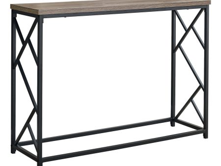 44  Taupe And Black Frame Console Table Sale