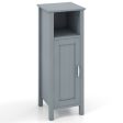 Bathroom Storage Organizer with 2-Tier Cabinet-Gray Hot on Sale