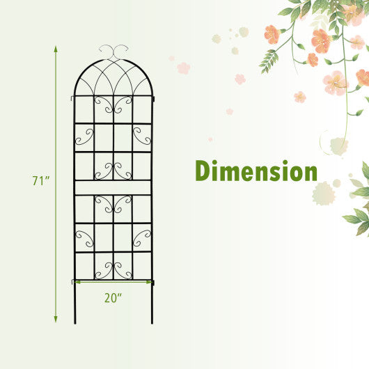 2 4 Pack 71 x 20 Inch Metal Garden Trellis for Climbing Plants-Set of 4 Online now