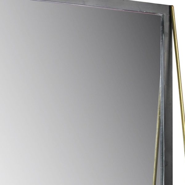 Black Metal Mirror with Shelf Online