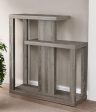 32  Taupe Free form Floor Shelf Console Table With Storage For Discount