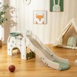 4-in-1 Toddler Slide Kids Play Slide with Cute Elephant Shape-Green For Cheap