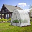 6 x 6 x 6.6 FT Outdoor Wall-in Tunnel Greenhouse-White Fashion