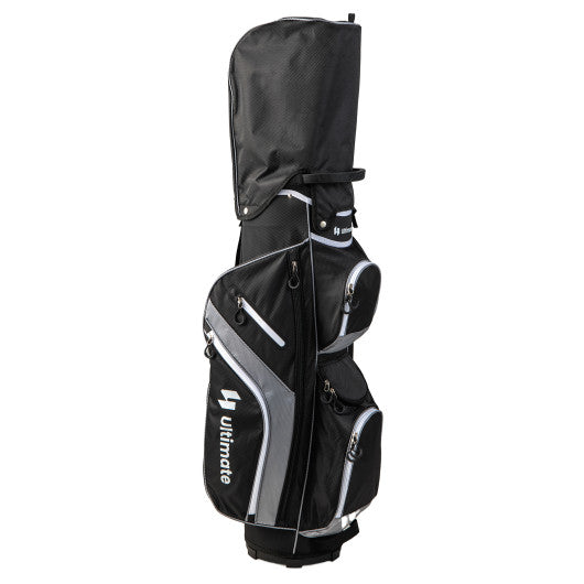 Golf Cart Bag with 14 Way Top Dividers-Gray Fashion