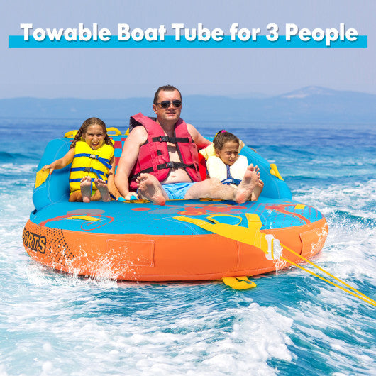 Towable Tube for Boating 3 Riders Water Sport Towables Sofa Pull Tube with Nylon Cover Cheap