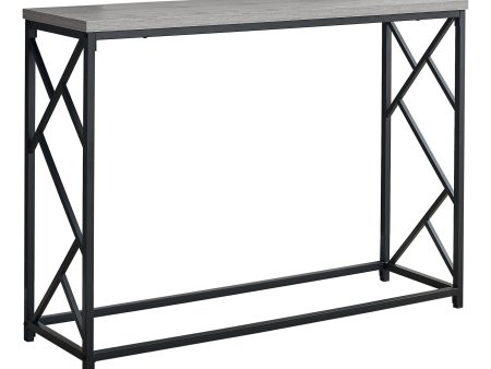 44  Gray and Black Frame Console Table Hot on Sale