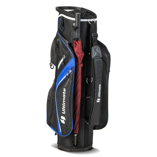 Golf Cart Bag with 14 Way Top Dividers-Blue Supply