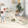 4-in-1 Toddler Slide Kids Play Slide with Cute Elephant Shape-Green For Cheap